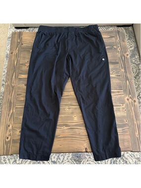Chef Works Chef Pants Mens XL Black Elastic Waist Drawstring Uniform